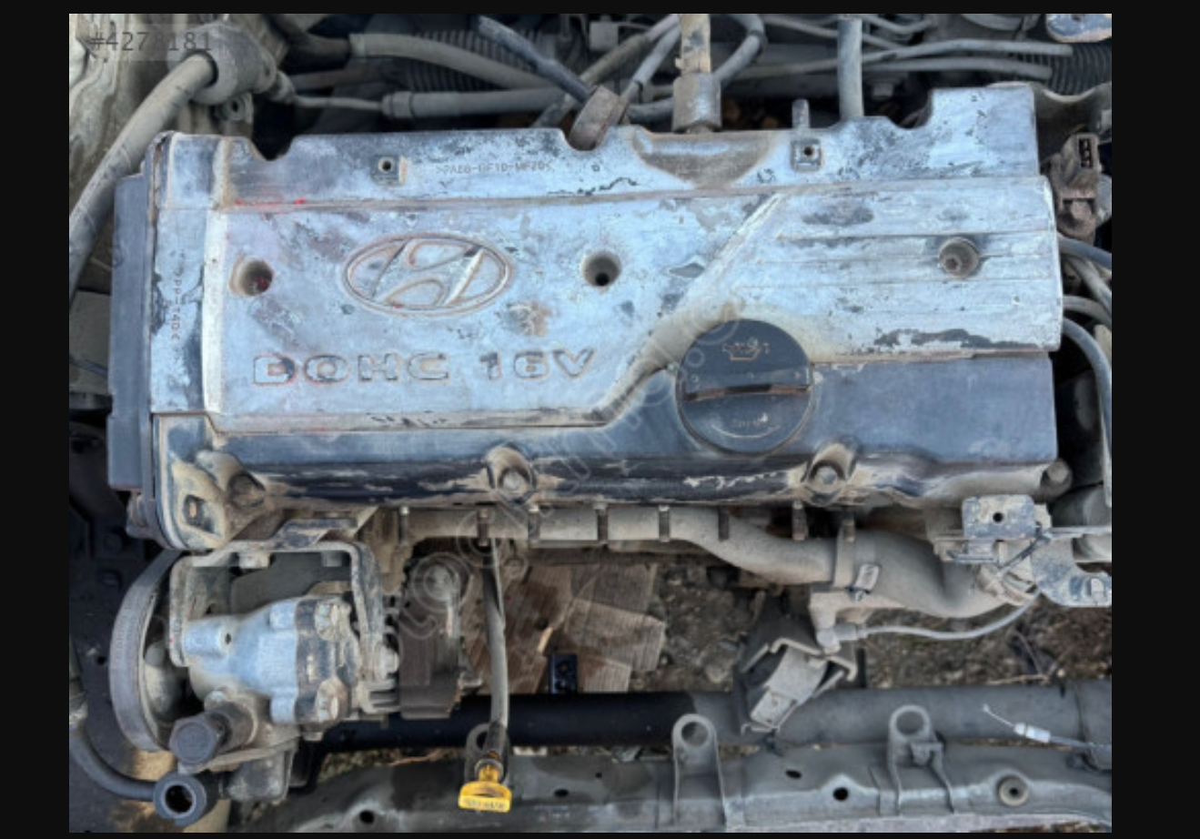 Hyundai Accent Admire Motor Komple DOCH 16V- 1.6 Benzin-2003-2006