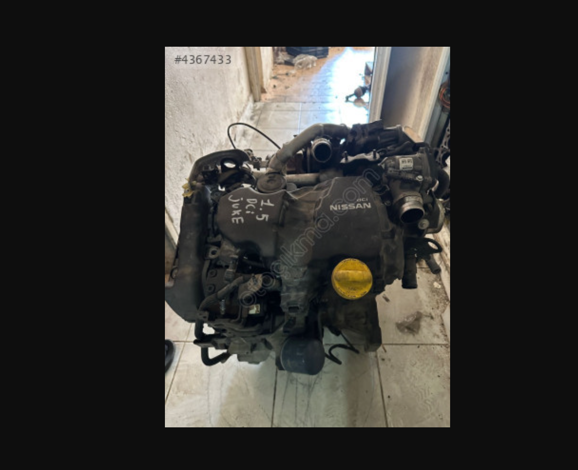 NİSSAN JUKE 1.5 DCİ ÇIKMA ÇIKMA MOTOR KOMPLE